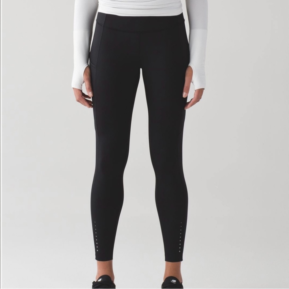 lululemon fast and free 7/8 tight size 2 black